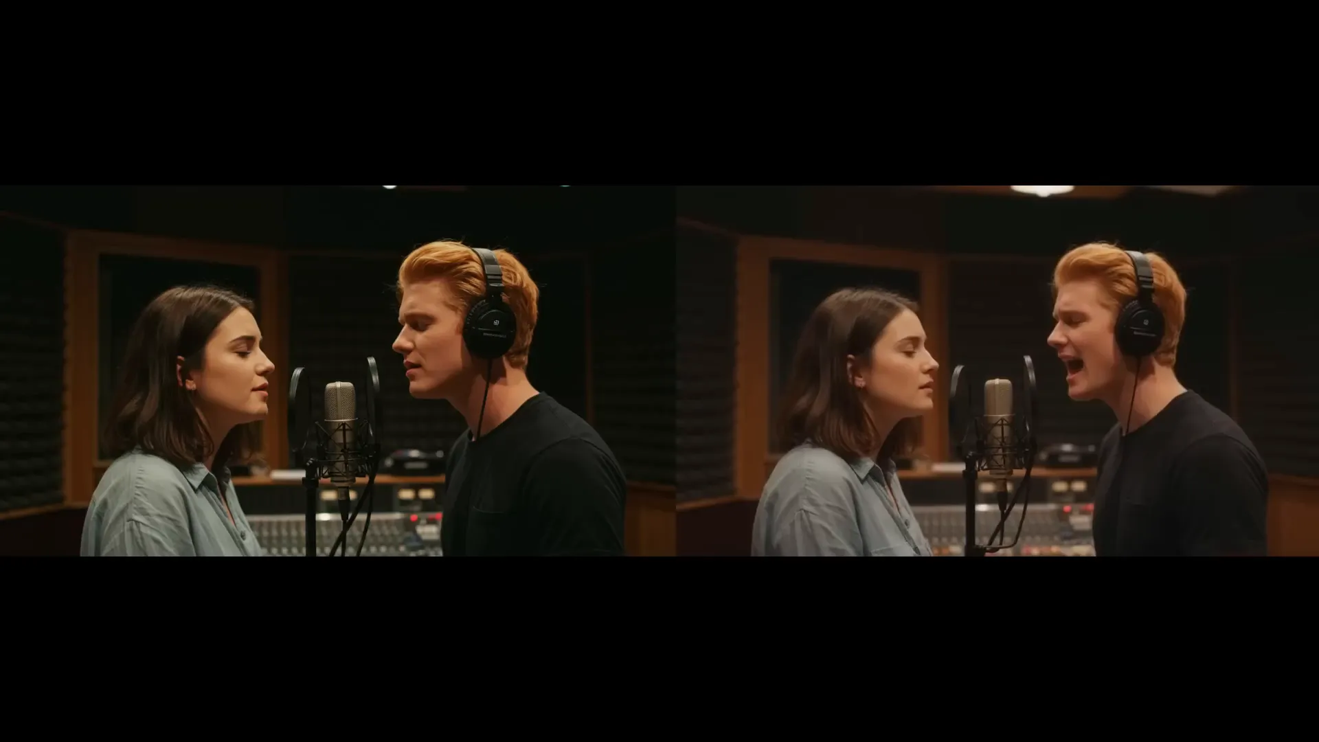 AI-generated singing duet video